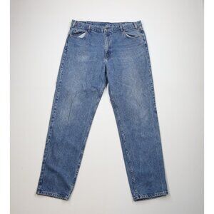 Vintage 90s Gap Mens 40x36 Faded Relaxed Fit Tapered Leg Denim Jeans Blue USA